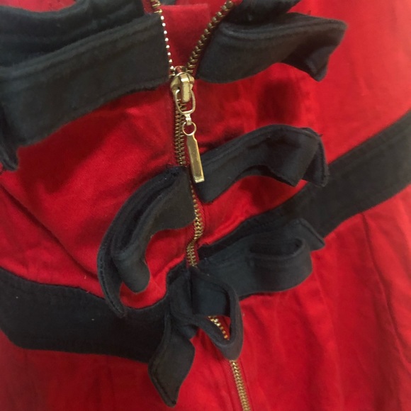 Forever 21 Little Red Dress w/back bows Sz Zm Cute - Picture 4 of 6